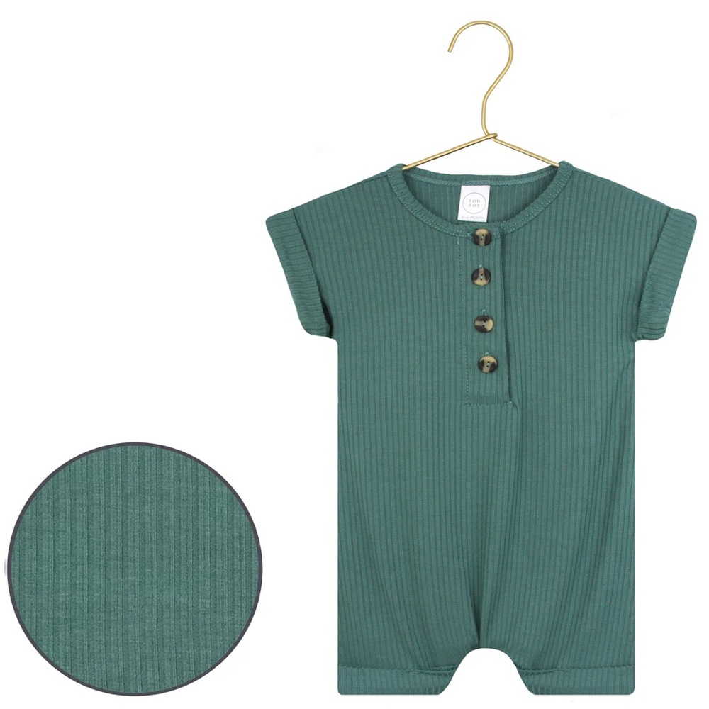 Lou Lou & Company Pierce Ribbed Romper 2T.